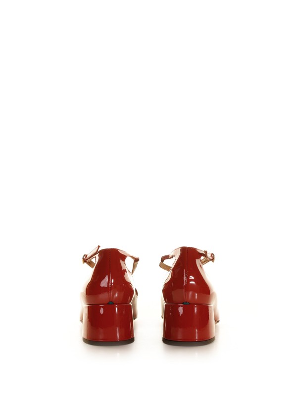 Décolleté modello Mary Jane vernice rosso