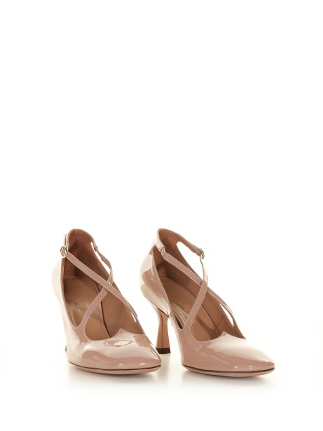 Decollete con cinturino in vernice tacco a spillo 2