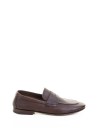 Moccasin in dark brown leather