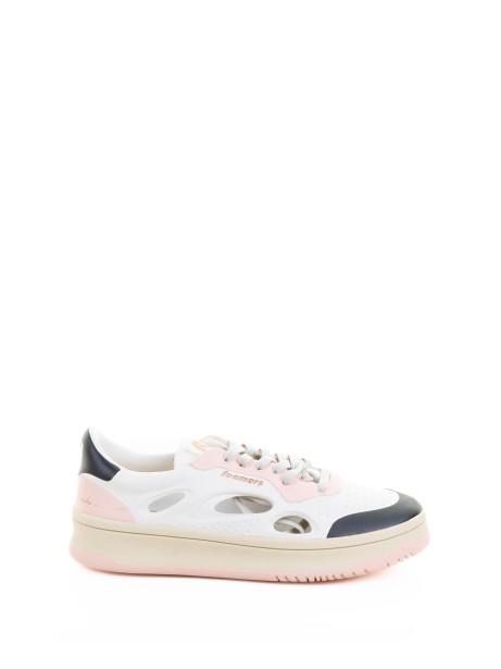 Sneaker White Pink Leather