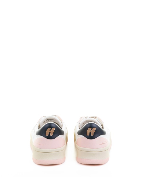 Sneaker White Pink Leather