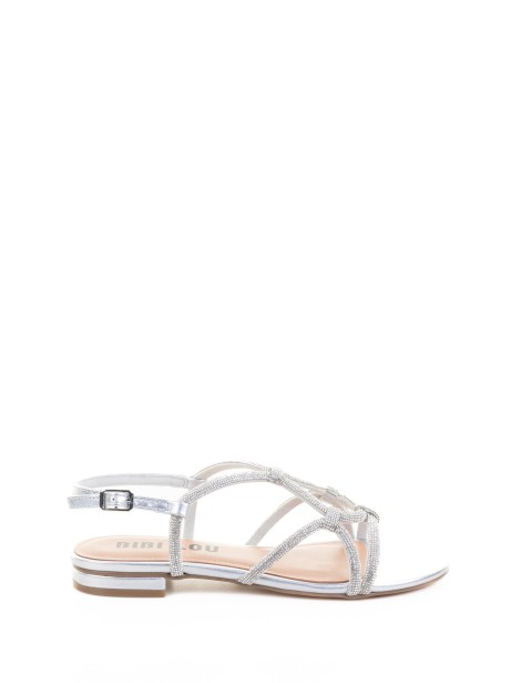 Silver Sandal with Glitter Silver Sandal with Glitter