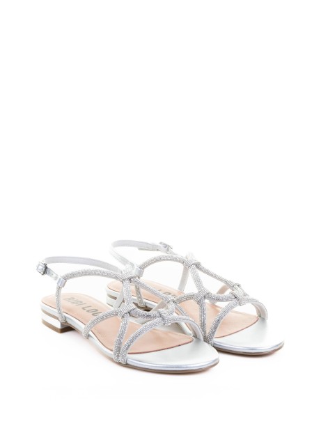 Silver Sandal with Glitter 2