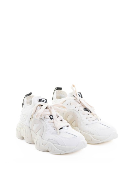 Sneaker donna bianca in pelle