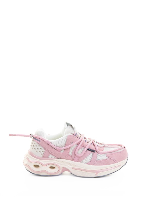 Sneaker donna rosa in pelle