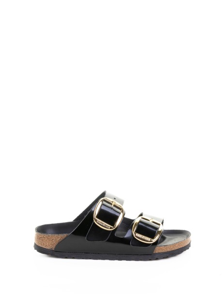 Arizona Big Buckle Black Slipper
