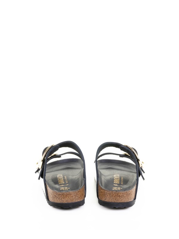 Arizona Big Buckle Black Slipper