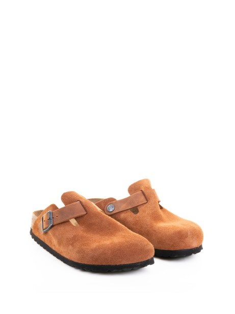 Boston mules in cognac suede 2