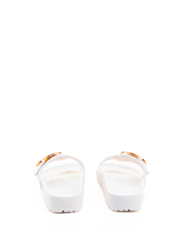 Madrid Big Buckle Eva white slipper