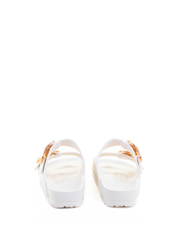 Ciabatta Arizona Big Buckle Eva bianca