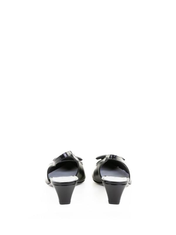 Pointed Slingback Pump in Brushed Stone