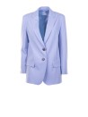 Single-breasted jacket in light blue