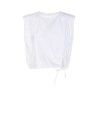 Top optic white gathered