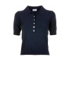 Blue short sleeve polo shirt