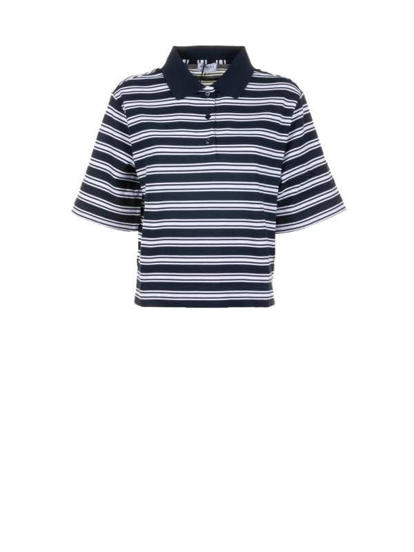 Polo a maniche corte a righe