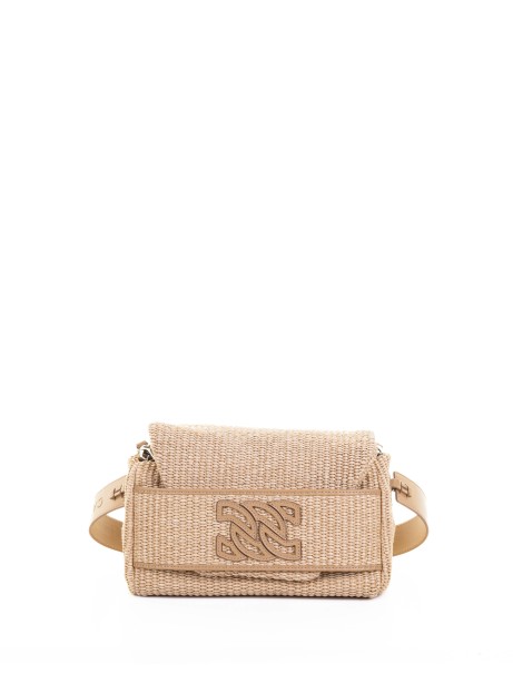 Riviera Woven Fabric Shoulder Bag