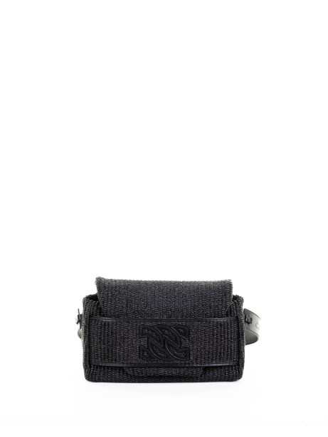 Riviera Woven Fabric Shoulder Bag