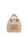 Shopping bag in tessuto intrecciato