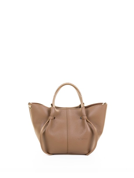 Brown Leather Shopping Bag