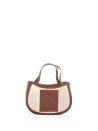 Shopping bag Riviera Small effetto paglia intrecciata