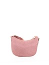 Borsa a tracolla Luna S rosa  in tessuto riciclato Op