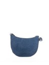 Borsa a tracolla Luna M denim  in tessuto riciclato Op
