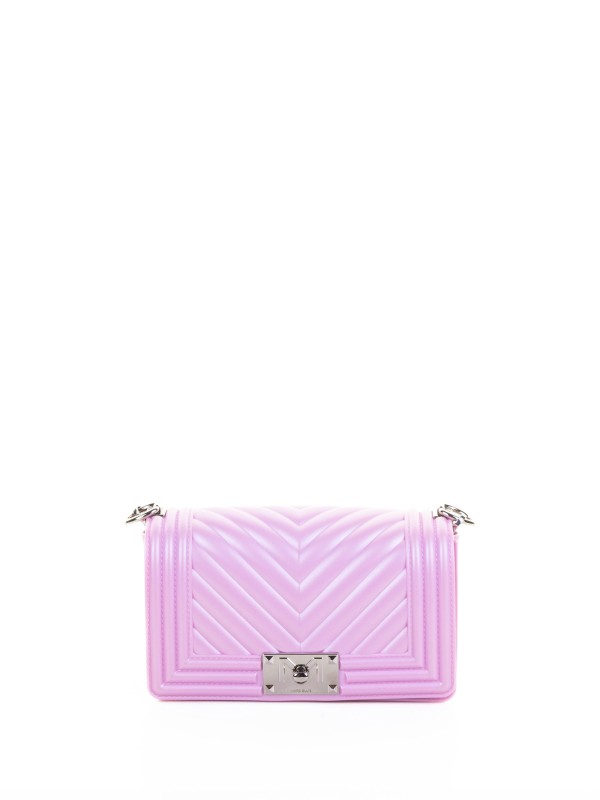 Pink Leather Shoulder Bag