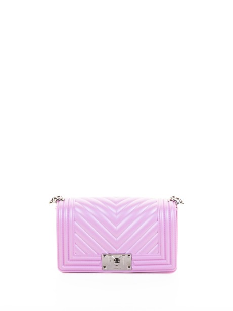 Pink Leather Shoulder Bag