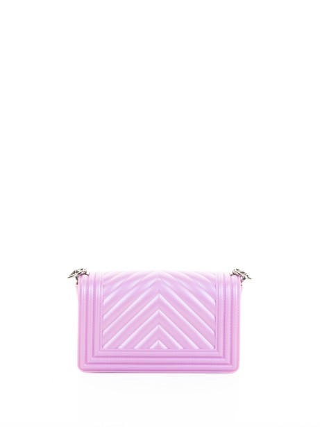 Pink Leather Shoulder Bag