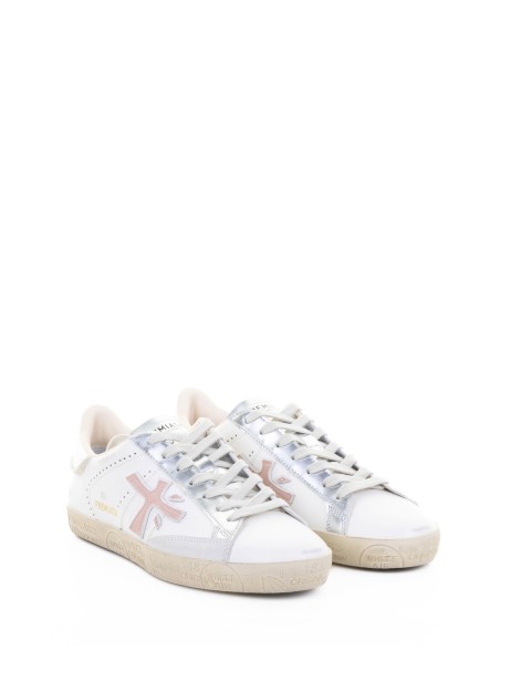 Sneaker Steven 7281 bianco cipria donna 2