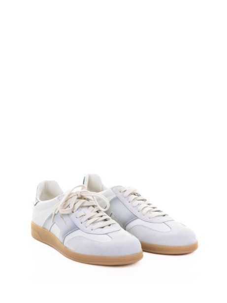 White Blue Leather Sneaker 2