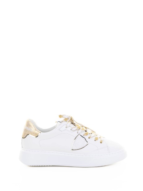 Temple Low Sneaker White Gold Women