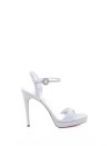 Silver Glitter Strap Sandals