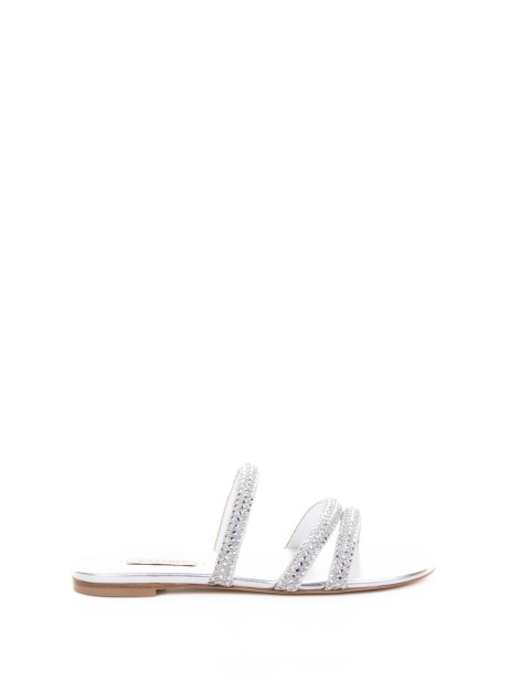 Silver Glitter Slipper