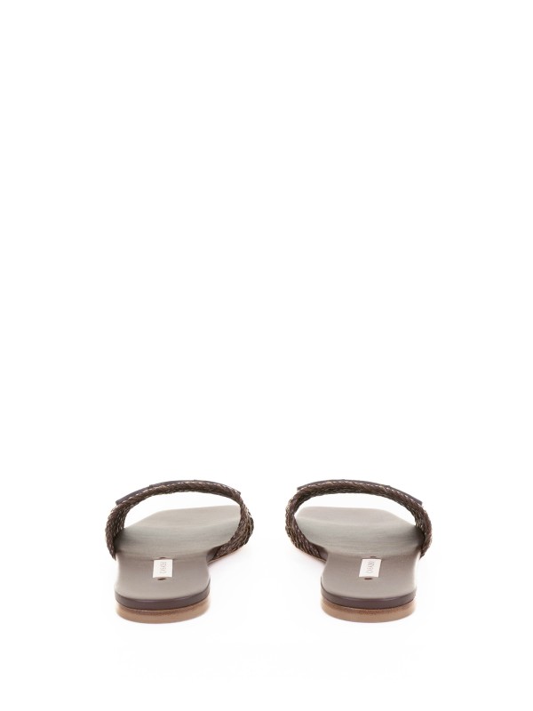 Brown Leather Slipper