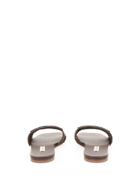 Brown Leather Slipper