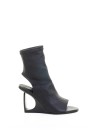 Stivaletto nero in nappa elasticizzata