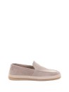 Mocassino beige uomo in suede