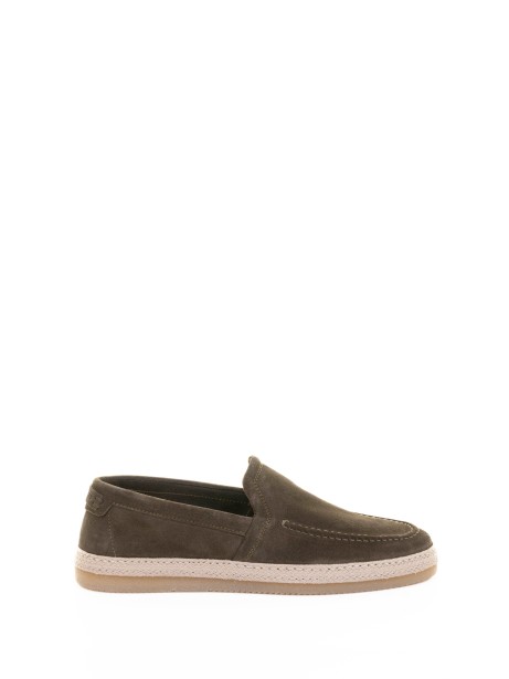 Mocassino oliva uomo in suede