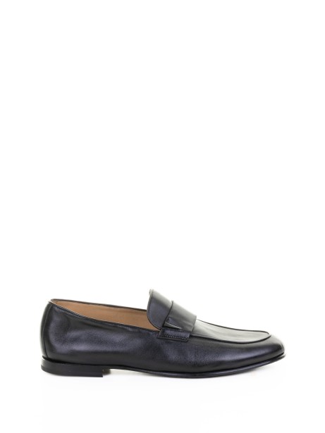 Mocassino uomo nero in pelle