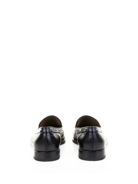Men's Black Leather Moccasin with Tassels
