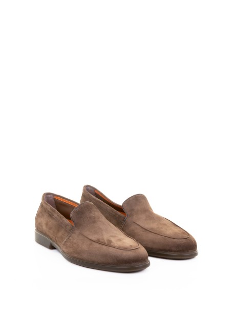 Mocassino marrone in suede 2