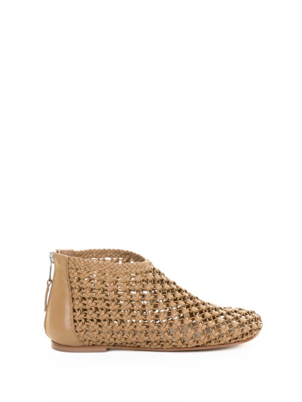 Perforated Leather Slipper Sandal