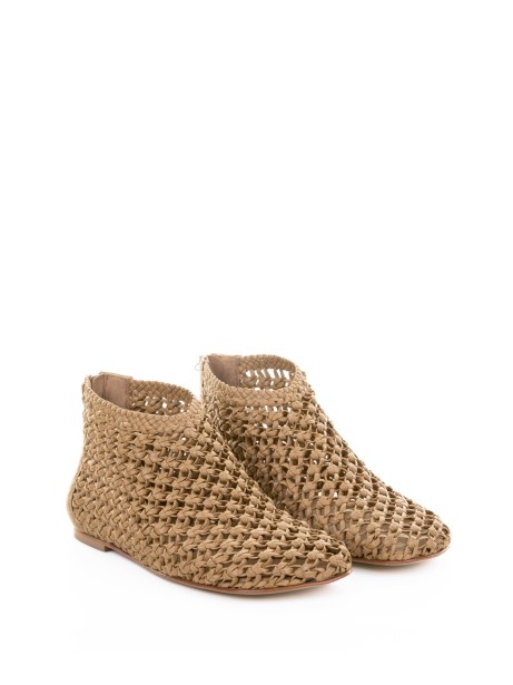 Perforated Leather Slipper Sandal