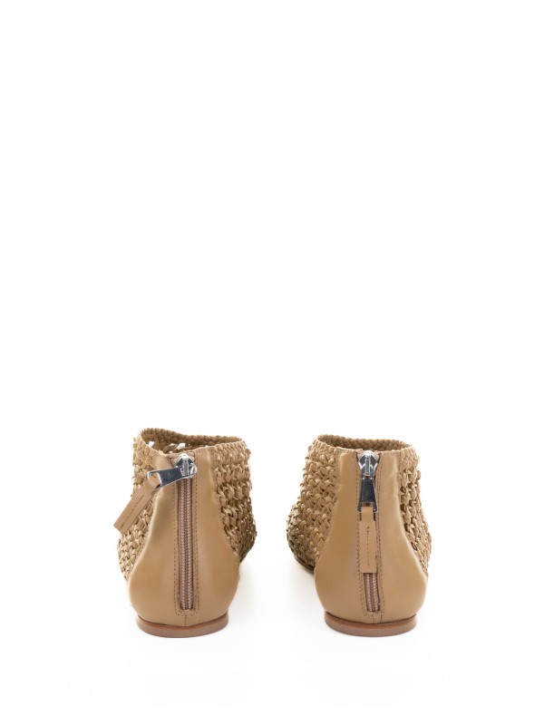 Perforated Leather Slipper Sandal