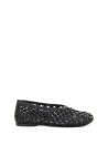 Perforated leather slipper