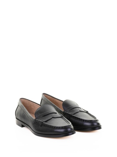 Mocassino nero in pelle 2