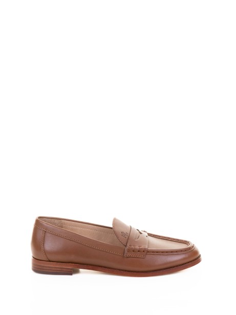 Camel Leather Moccasin