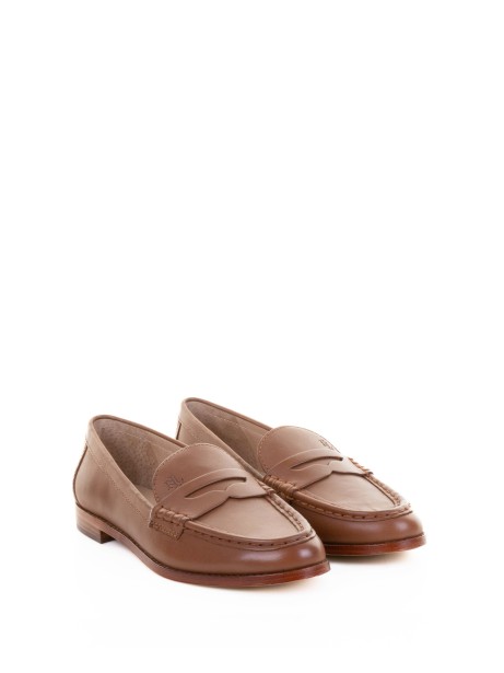 Camel Leather Moccasin