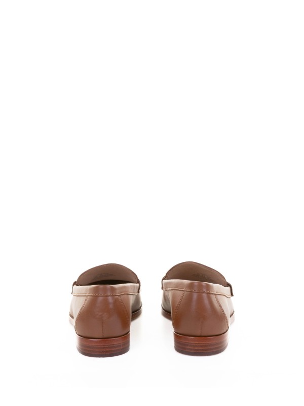 Camel Leather Moccasin